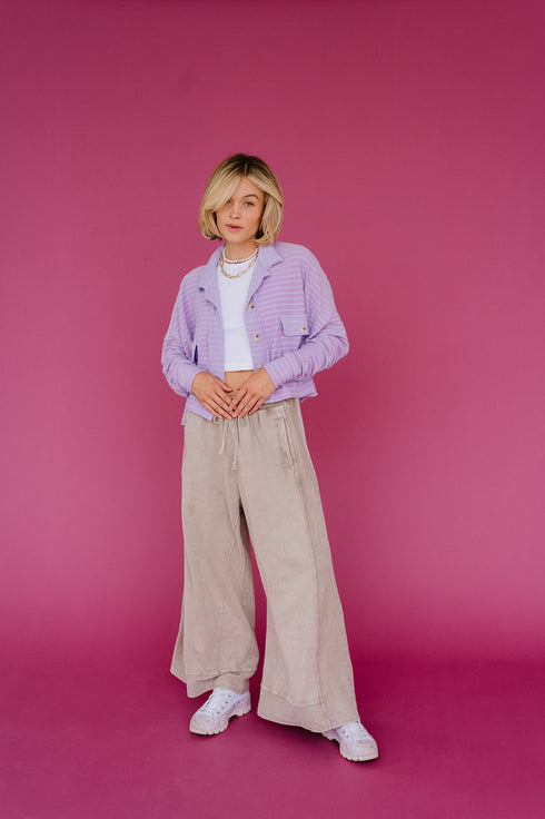 Loving Is Easy Lounge Pant// Stone *RESTOCKED*